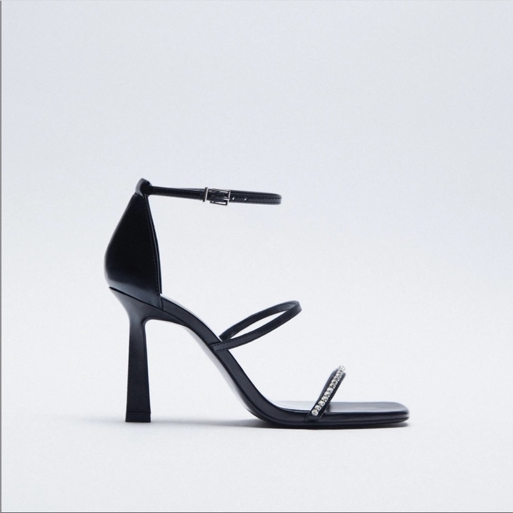 Zara rhinestone Heeled sandals